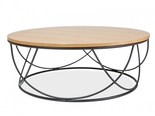 Журнальний стіл Sepia I  SIGNAL дуб / чорний